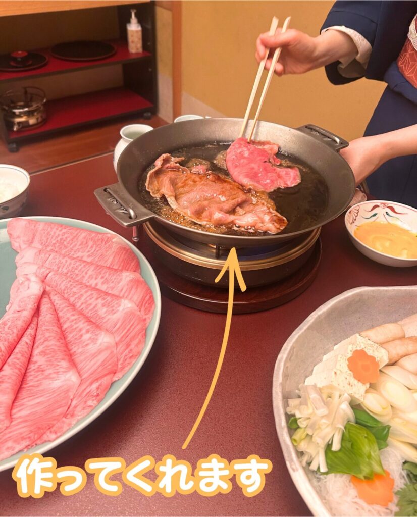 すき焼き調理画像